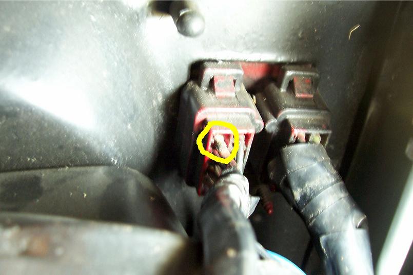 Ignition wire location